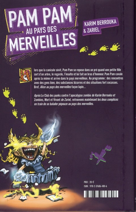 Verso de l'album Pam Pam au pays des Merveilles