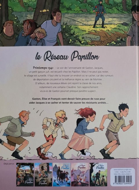 Verso de l'album Le Réseau Papillon Tome 4 Les combattantes de l'ombre