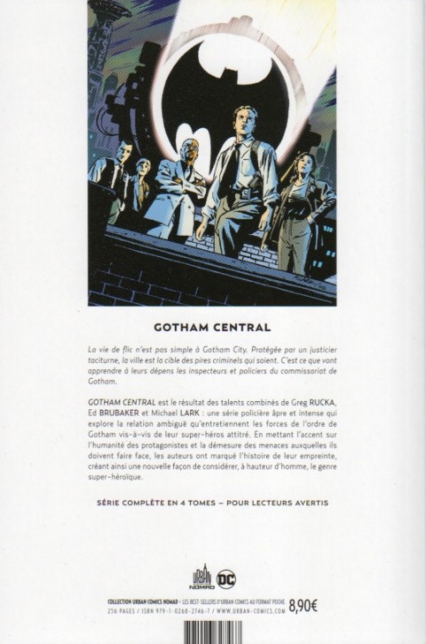 Verso de l'album Gotham Central Tome 1