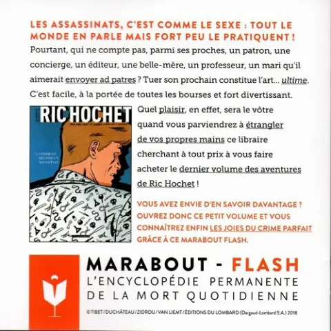 Verso de l'album Comment réussir un assassinat ES