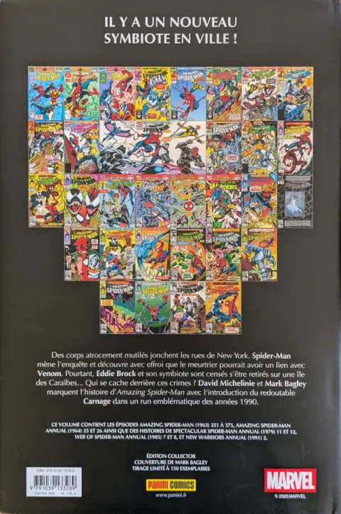 Verso de l'album Spider-Man
