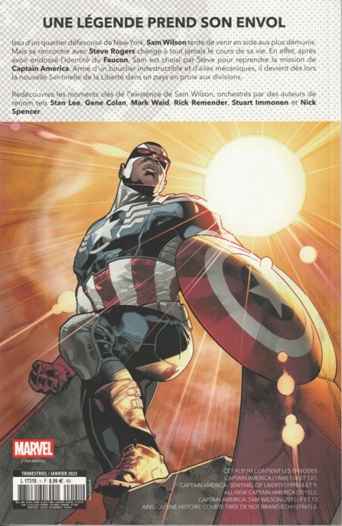 Verso de l'album Marvel Heroes Tome 1 Captain America