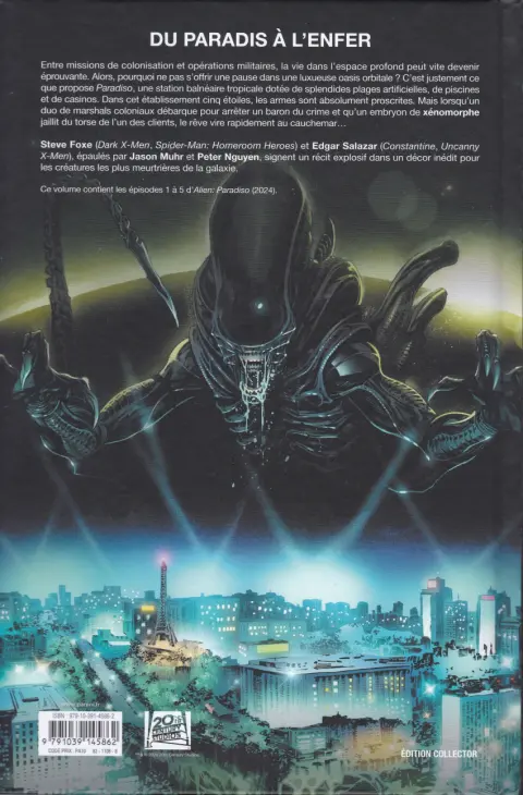 Verso de l'album Alien - Paradiso