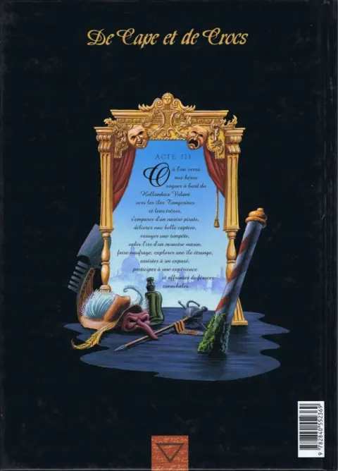 Verso de l'album De Cape et de Crocs Tome 3 L'archipel du danger