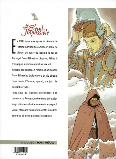 Verso de l'album Le Deuil impossible Tome 2 Le démon de l'escurial