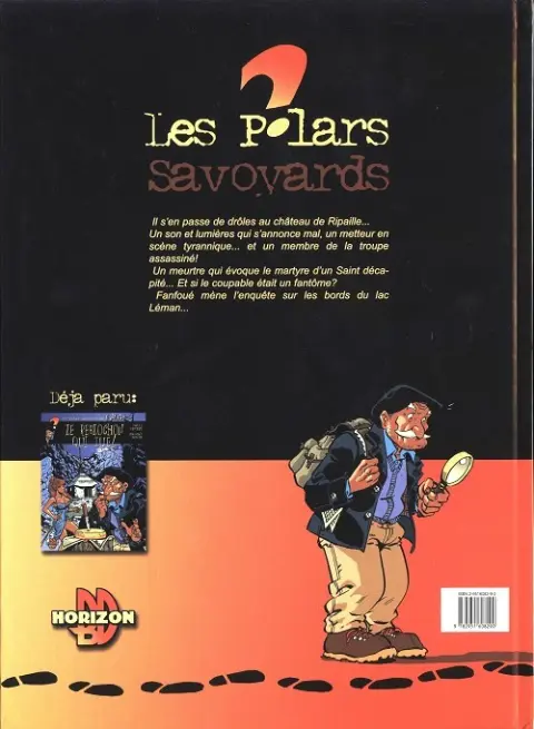 Verso de l'album Fanfoué des Pnottas Les polars savoyards Tome 2 Pas de ripaille pour Fanfoué