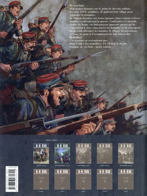 Verso de l'album 14-18 Tome 2 Les chemins de l'enfer (septembre 1914)