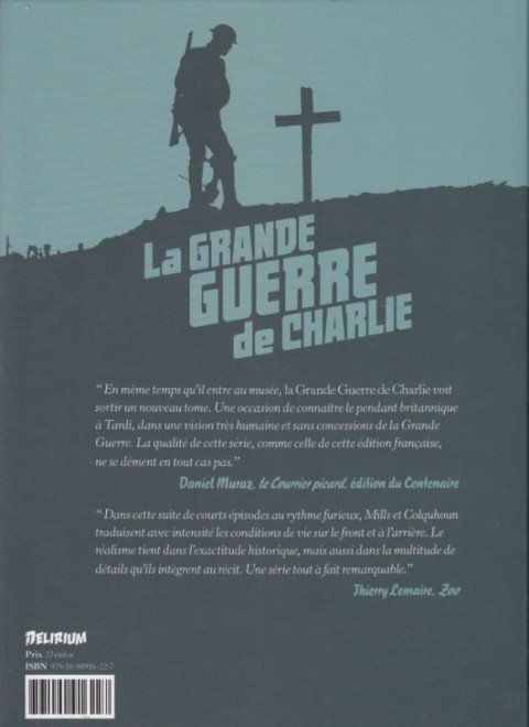 Verso de l'album La Grande Guerre de Charlie Volume 9 La Mort venue du Ciel