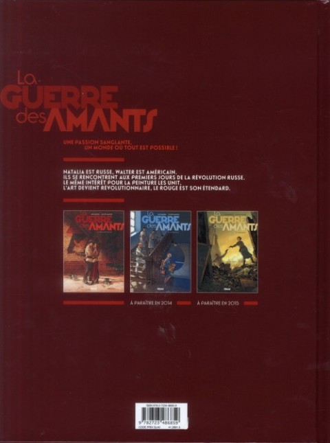 Verso de l'album La Guerre des Amants Tome 1 Rouge Révolution