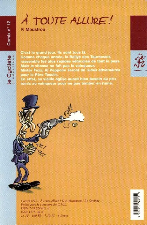 Verso de l'album À toute allure !