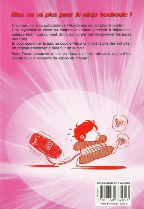 Verso de l'album L'Académie des Ninjas Tome 4