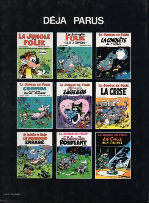 Verso de l'album La Jungle en folie Tome 9 La cage aux fauves