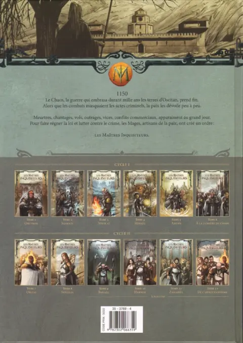 Verso de l'album Les Maîtres inquisiteurs Tome 8 Synillia