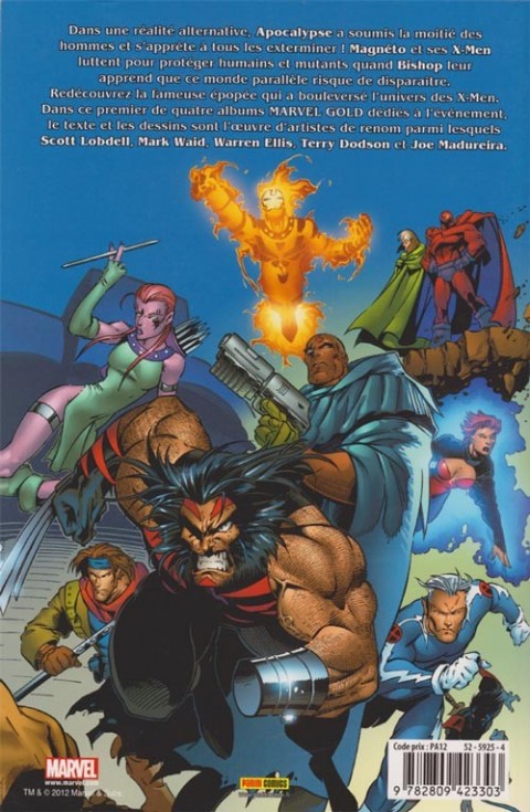 Verso de l'album Marvel Gold Tome 2 X-Men : L'ère d'apocalypse - 1