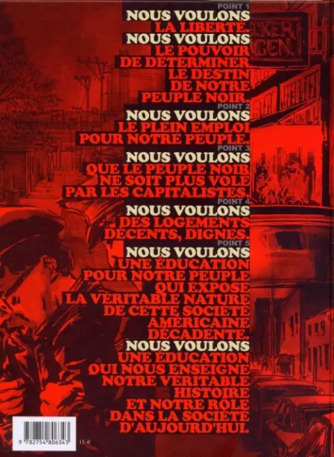 Verso de l'album Motherfucker Tome 1 Première Partie