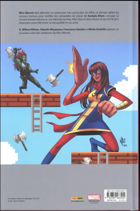 Verso de l'album Ms. Marvel Tome 6 Dégâts par seconde