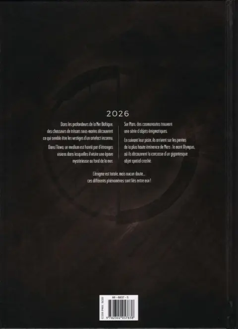 Verso de l'album Olympus Mons Tome 1 Anomalie un