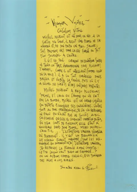 Verso de l'album Phenix & Co