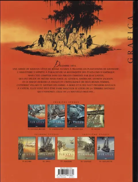 Verso de l'album Les Pirates de Barataria Tome 9 Chalmette