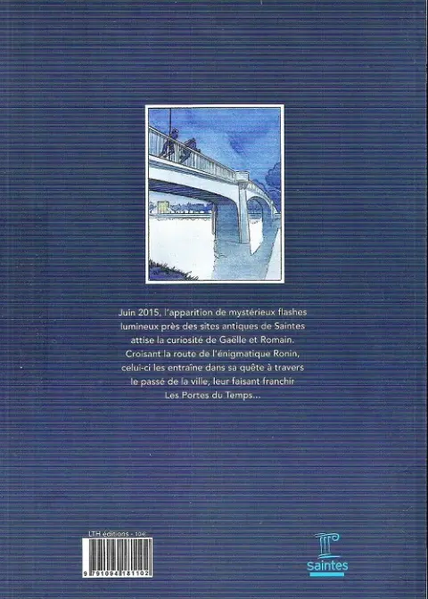 Verso de l'album Les Portes du temps Tome 1