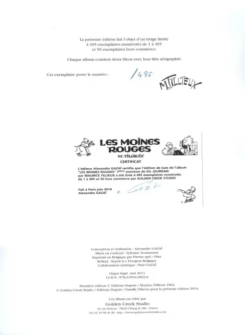 Autre de l'album Gil Jourdan Tome 7 Les moines rouges