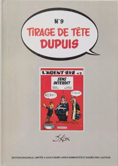 Couverture de l'album L'Agent 212 Tome 3 Sens interdit