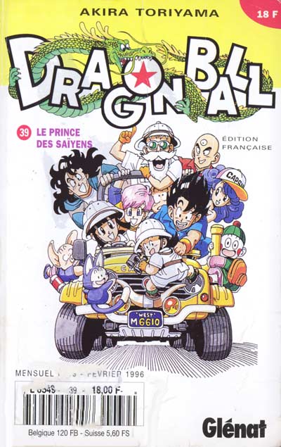 Couverture de l'album Dragon Ball Tome 39 Le prince des Saïyens