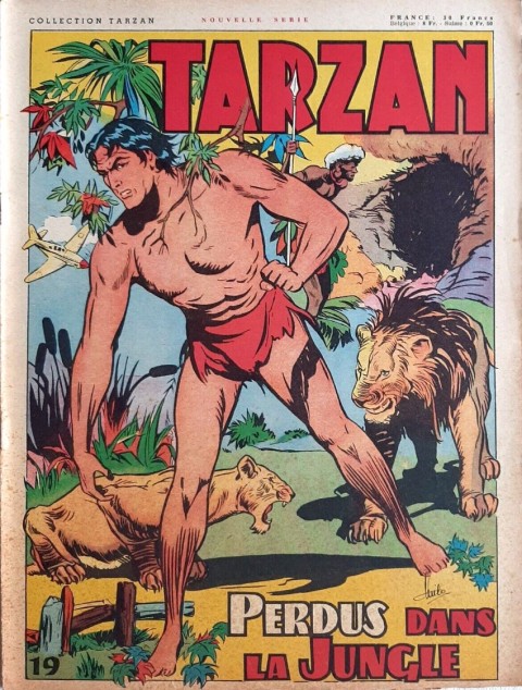 Couverture de l'album Tarzan (collection Tarzan) 19 Perdus dans la jungle