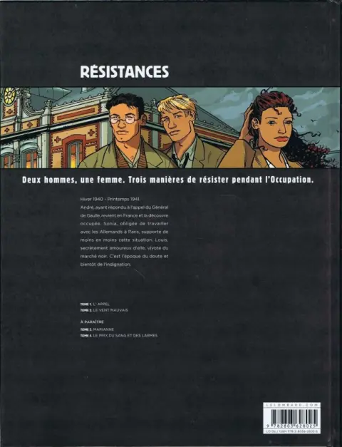 Verso de l'album Résistances Tome 2 Le vent mauvais