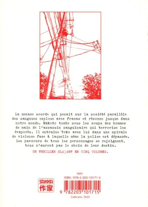 Verso de l'album Sangsues 5