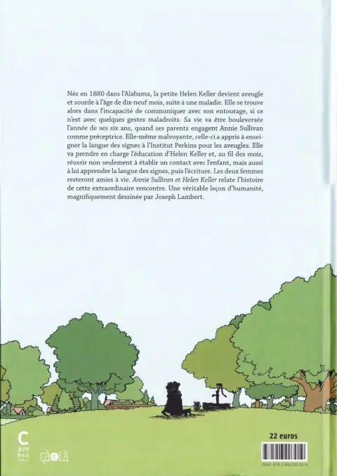 Verso de l'album Annie Sullivan & Helen Keller