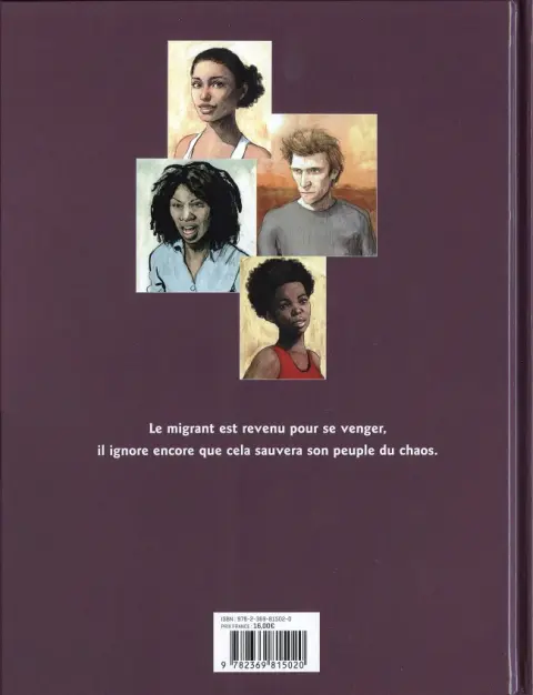 Verso de l'album Terre gâtée Tome 1 Ange, le migrant