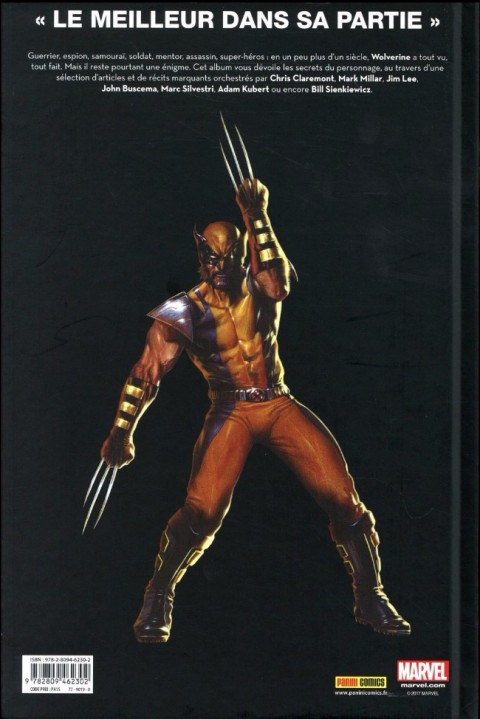 Verso de l'album Je suis Wolverine