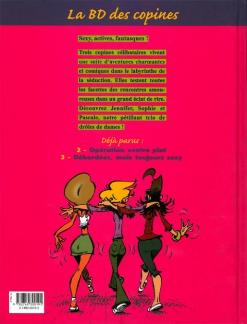 Verso de l'album La Bd des copines Tome 1 Séduction, le grand jeu