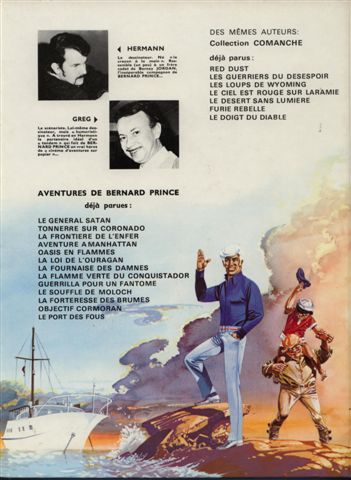 Verso de l'album Bernard Prince Tome 7 La fournaise des damnés