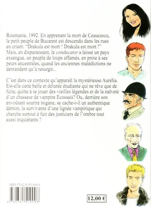 Verso de l'album Aurélia Tome 1 Le réveil d'une malédiction