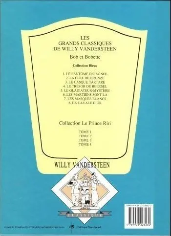 Verso de l'album Bob et Bobette Tome 6 Les martiens sont là