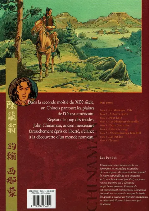 Verso de l'album Chinaman Tome 8 les pendus
