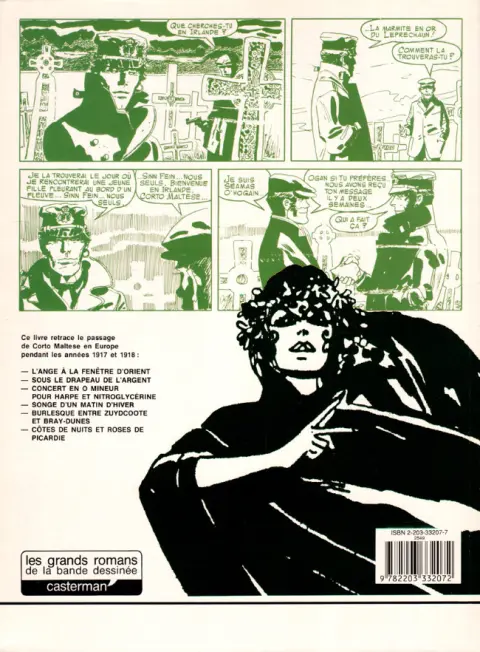 Verso de l'album Corto Maltese Tome 6 Les celtiques