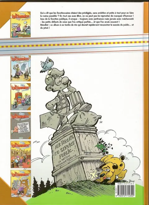 Verso de l'album Les Fonctionnaires Tome 1 Métro, dodo, dodo...
