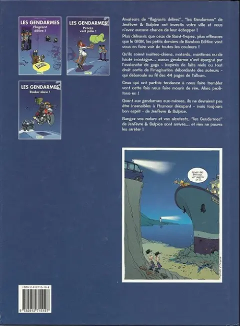 Verso de l'album Les Gendarmes Tome 3 Radar-dare !