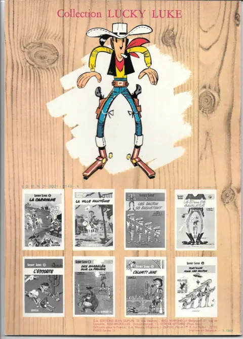 Verso de l'album Lucky Luke Tome 5 Lucky Luke contre Pat Poker