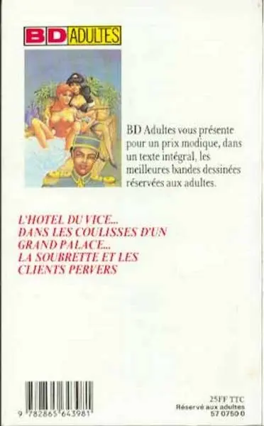 Verso de l'album Lydia, soubrette de luxe (2ème épisode)