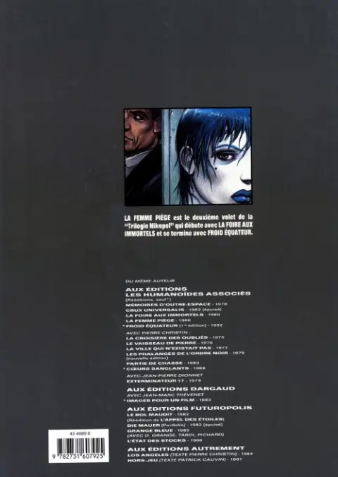 Verso de l'album Nikopol Tome 2 La Femme Piège