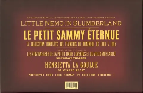 Verso de l'album Le Petit Sammy éternue