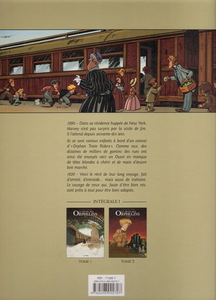 Verso de l'album Le Train des Orphelins Histoire complète Intégrale I
