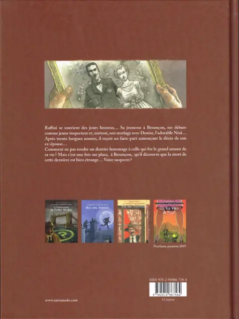 Verso de l'album Les Enquêtes du commissaire Raffini Tome 13 Rue des souvenirs