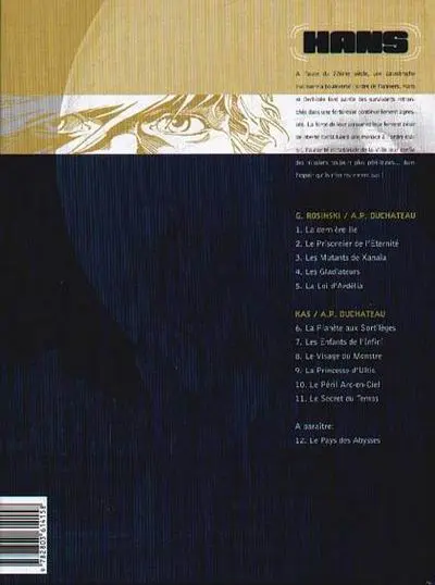Verso de l'album Hans Tome 11 Le secret du temps