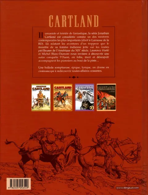 Verso de l'album Jonathan Cartland L'Intégrale 1