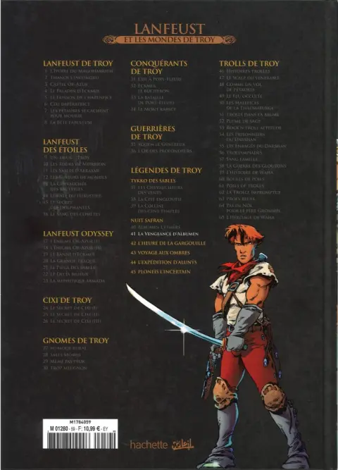 Verso de l'album Lanfeust et les mondes de Troy Tome 41 Nuit Safran - La Vengeance d'Albumen
